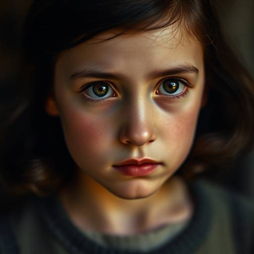 Portrait of Anne Frank, a young Jewish girl who kept a diary while hiding from the Nazis during World War II.